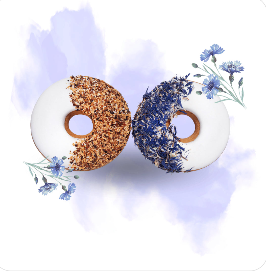🌸 Candy Horse Donuts – Cornflower + Rose Hip