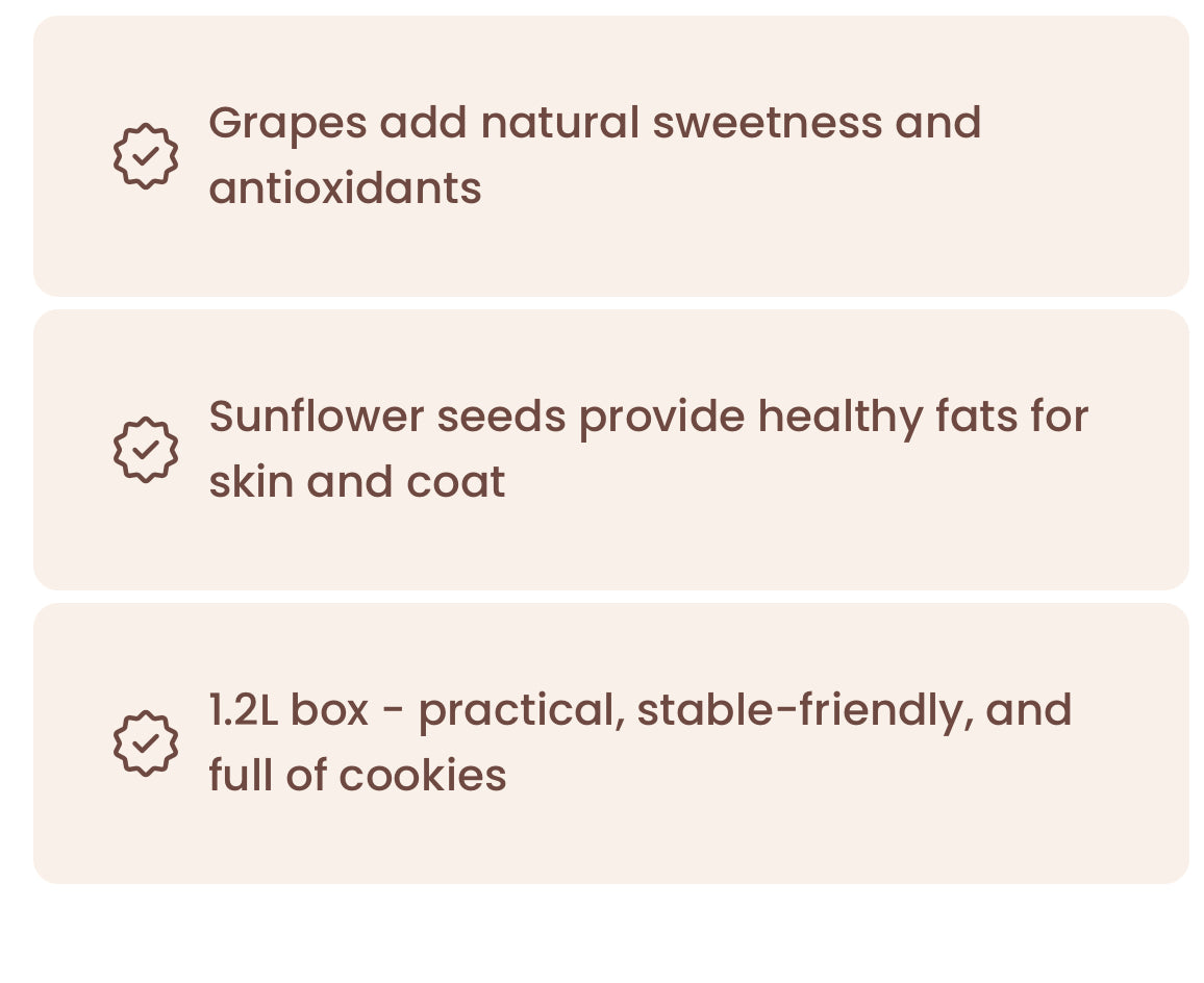 🍇 Candy Horse Hooves – Traube & Sonnenblume 1.2L