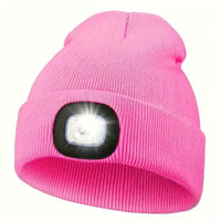 Beanie mit integrierter Stirnlampe