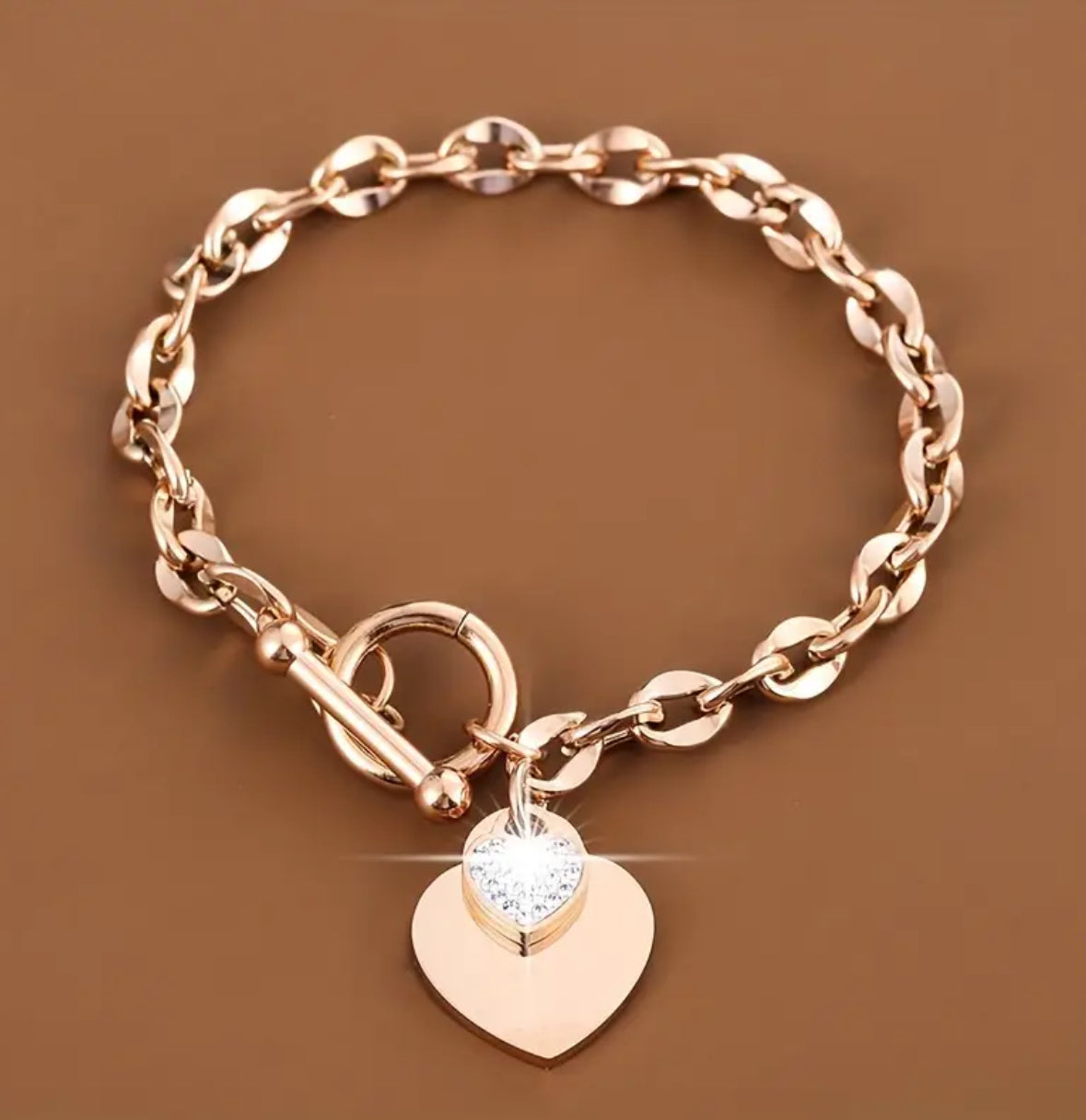 Armband Diamond Heart individuell graviert
