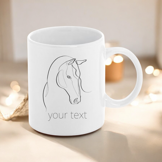 Individuelle Tasse Line Art