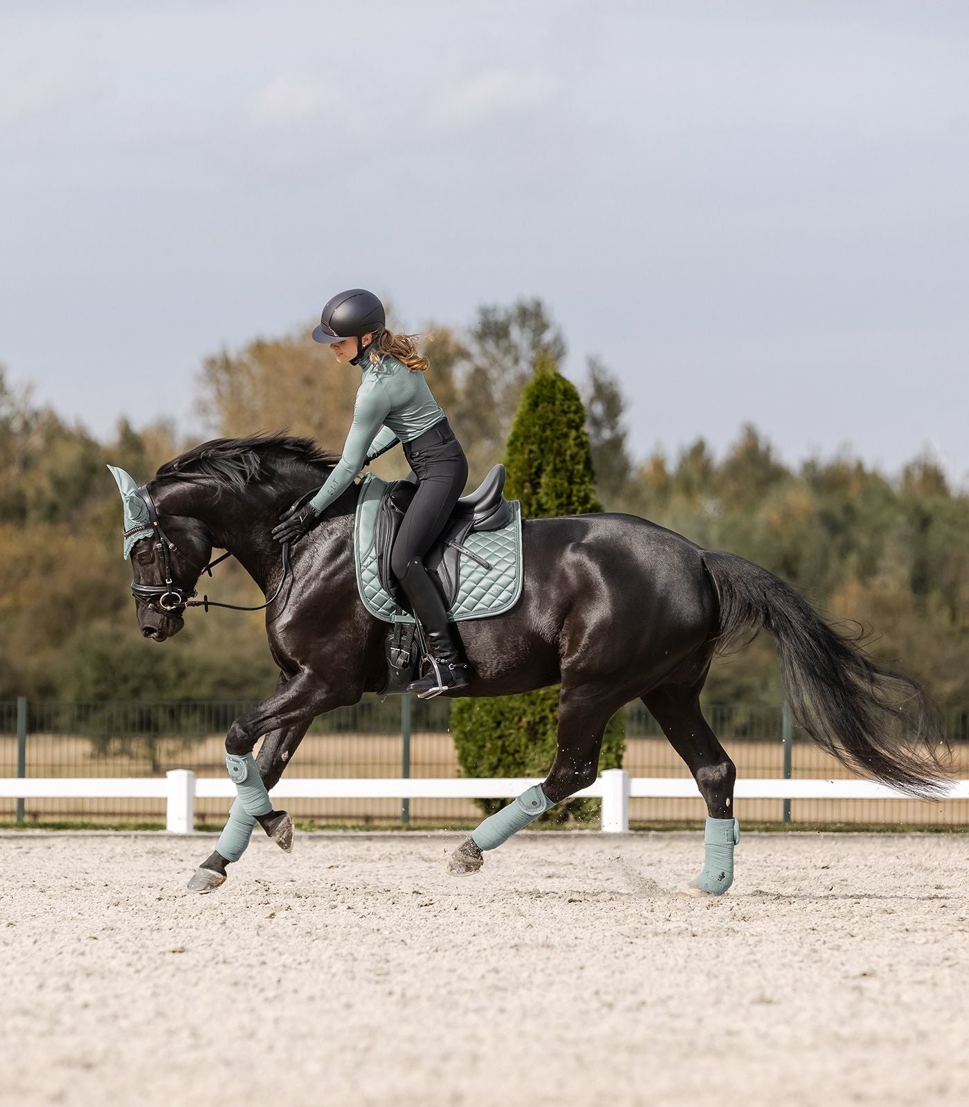 Schabracke Nepal Silberblau