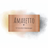 Boxentafel Love Metallic Lasergravur