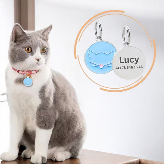 Individuell gravierte Cat Secure Tag