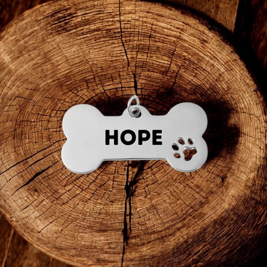 Hundeknochen individuell graviert