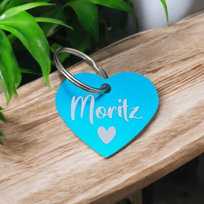 Aluminium Marke Herz individuell graviert