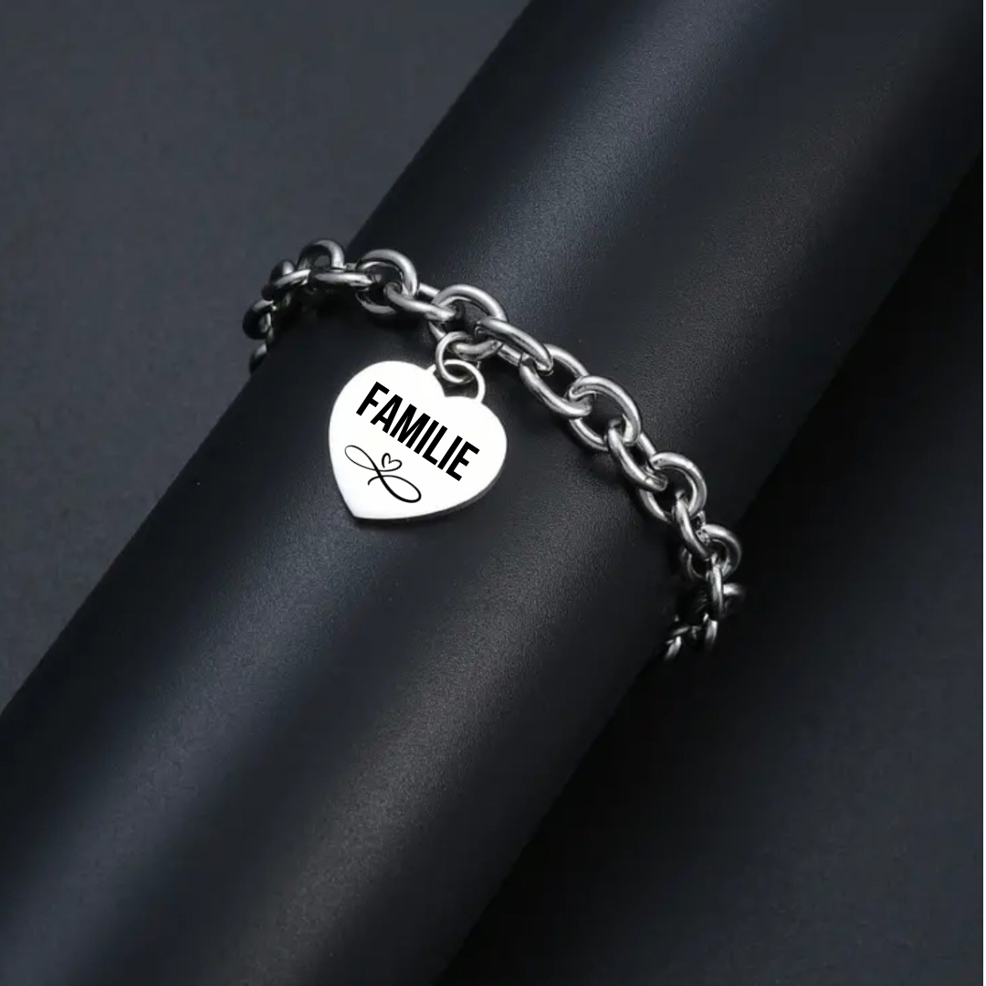 Armband Big Heart individuell graviert