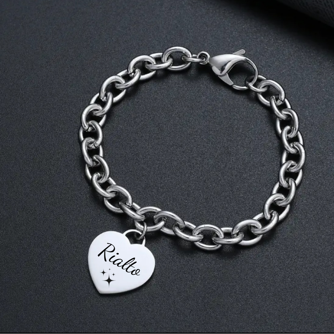 Armband Big Heart individuell graviert