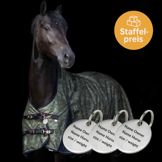 3er Set Deckenbeschriftung individuell Edelstahl