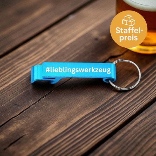 Flaschenöffner Keychain mit individueller Gravur