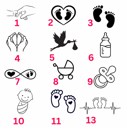 Halskette Love Newborn individuell graviert