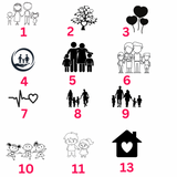 Keychain Family individuell graviert
