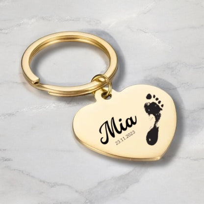 Keychain Footprint individuell graviert