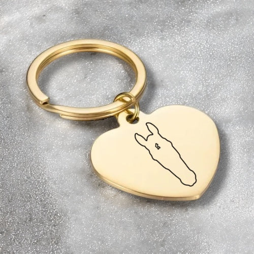 Keychain mit individueller Silhouette deines Pferdes