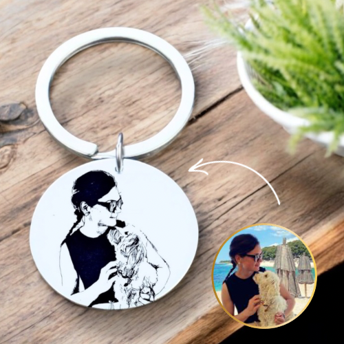 Keychain Photo individuell graviert