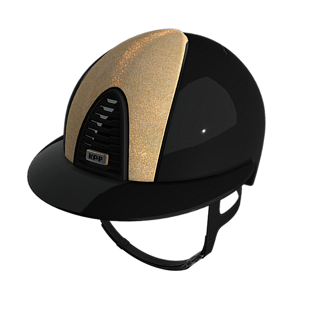 KEP Cromo 2.0 Polo Shine Black Fabric Star Gold Front