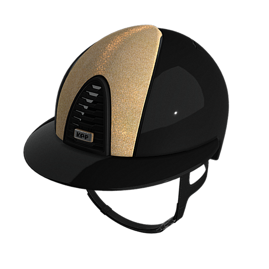 KEP Cromo 2.0 Polo Shine Black Fabric Star Gold Front
