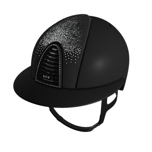 KEP Cromo 2.0 Polo Textile Black Suede Nuanced Silver Front Swarovski Silver Night Frame