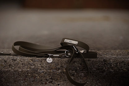 Individuelles Biothane Halsband-Leinenset Chic mit Gravur