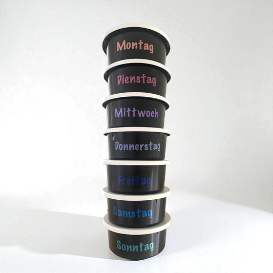 Futterschüsseln Weekly-Set 2L