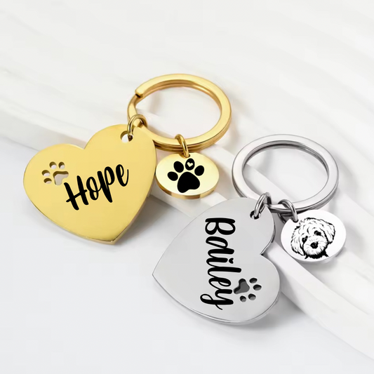 Herzpfote Schlüsselanhänger