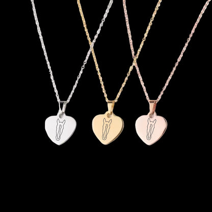 Halskette Love mit individueller Silhouette deines Pferdes