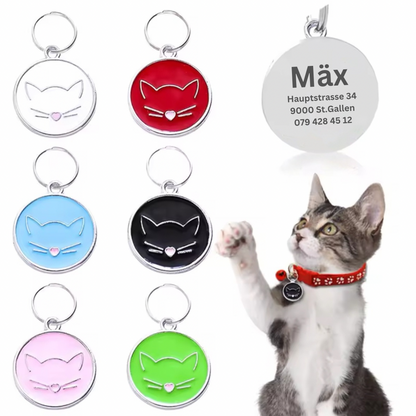 Individuell gravierte Cat Secure Tag