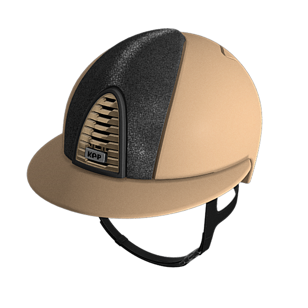 KEP Cromo 2.0 Polo Textile Golden Sand Black Glitter Front