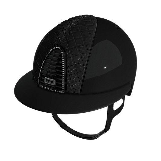 KEP Cromo 2.0 Polo Shine Black Milano Velvet Shining Black Front Crystals Silvernight Frame