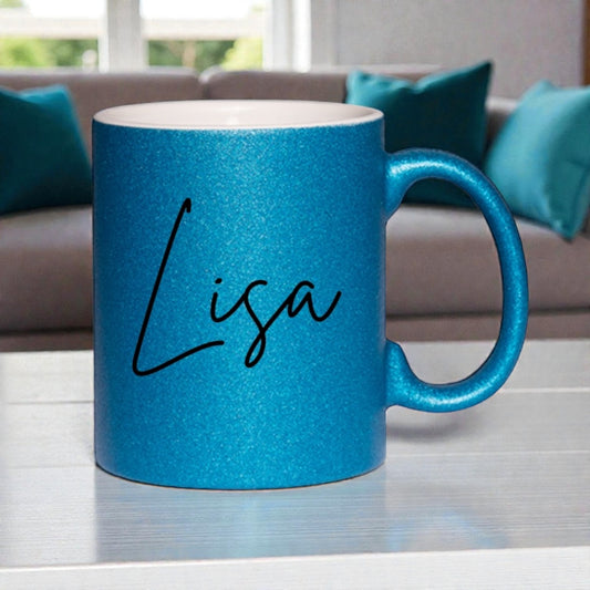 Individuelle Glitzertasse Simple Chic