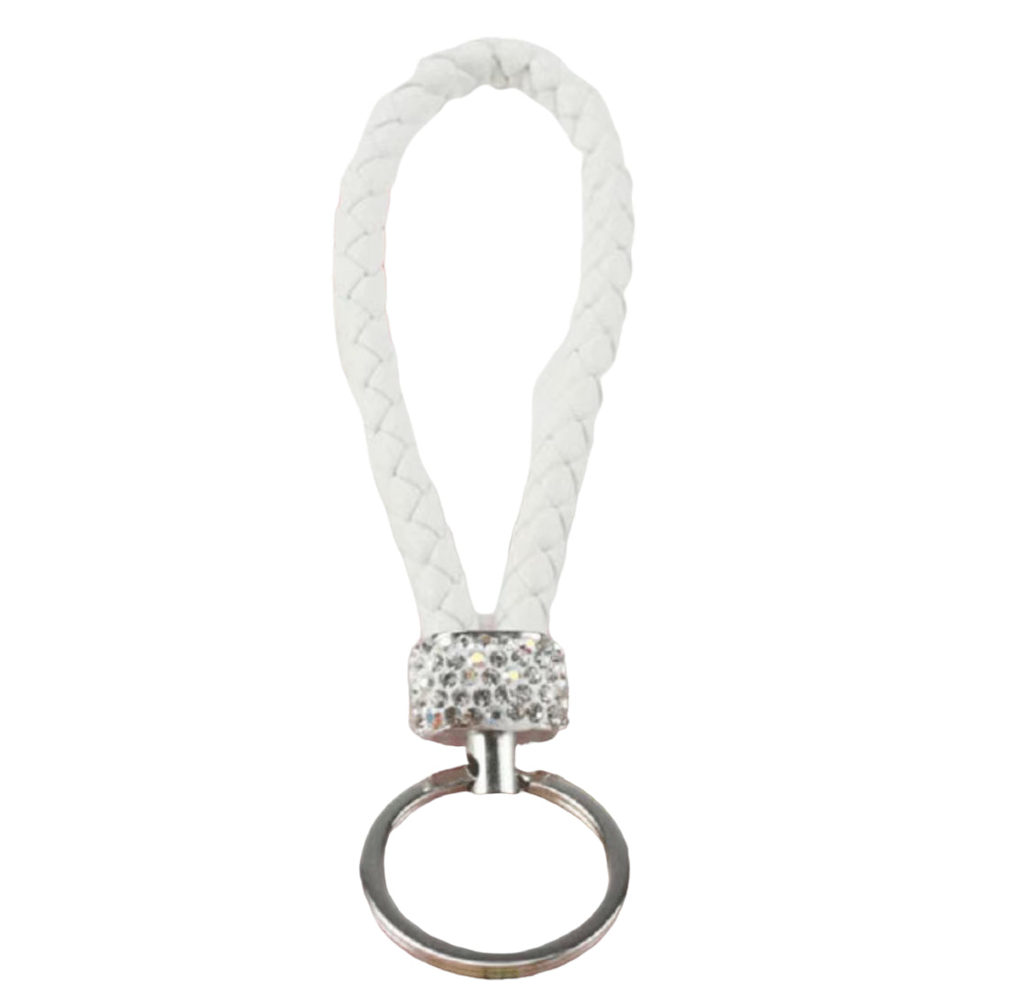 Schlüsselanhänger geflochten Glitzer