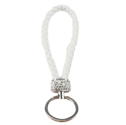 Schlüsselanhänger geflochten Glitzer