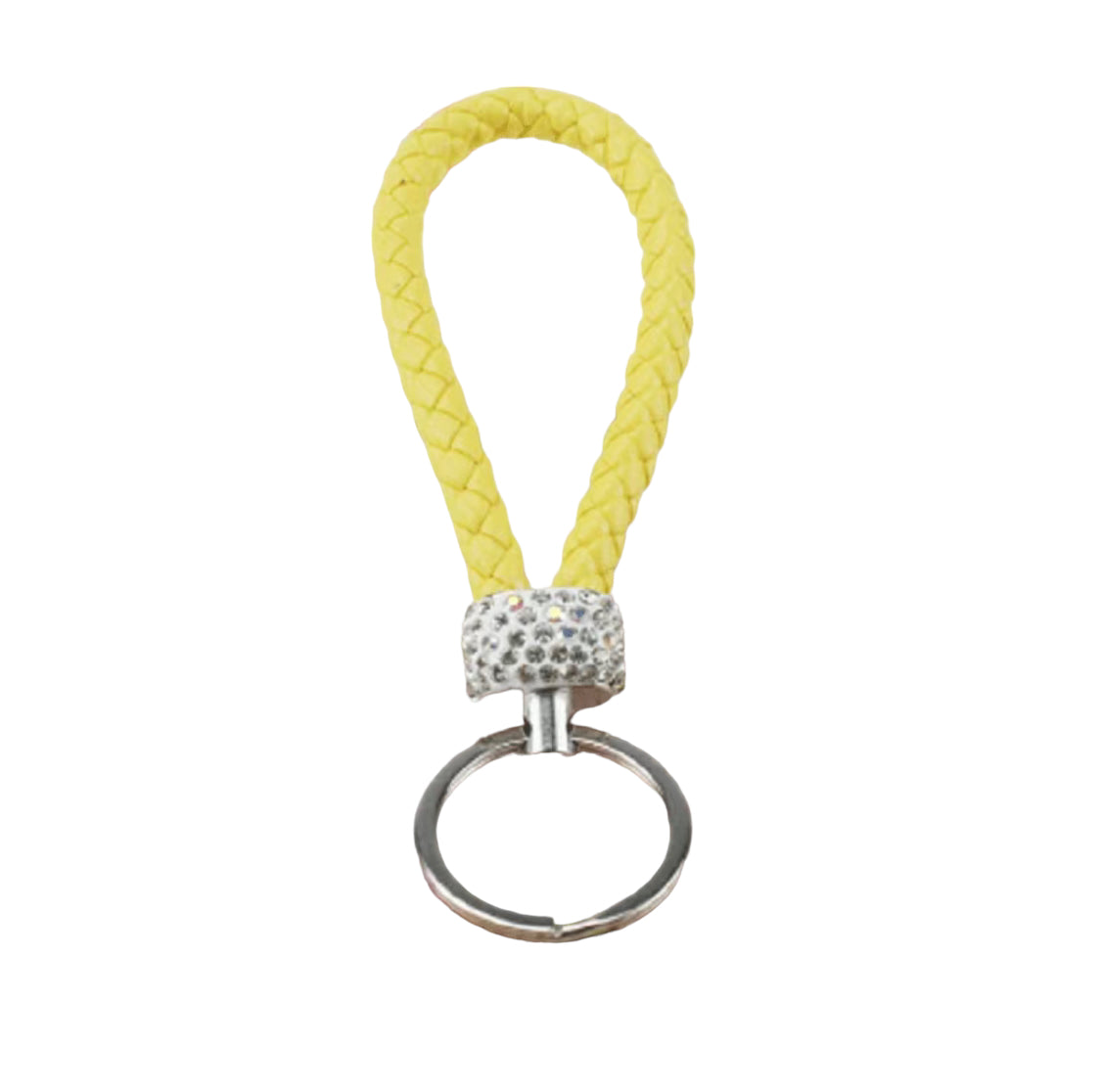 Schlüsselanhänger geflochten Glitzer