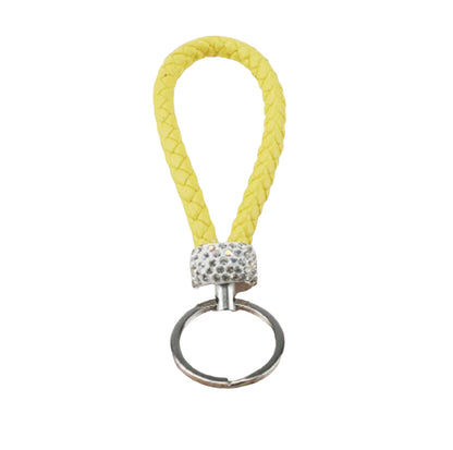 Schlüsselanhänger geflochten Glitzer