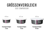 Futterschüssel personalisiert 2L Antik Metallic Edition