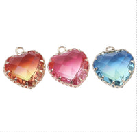 Sunset Heart Charm