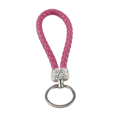 Schlüsselanhänger geflochten Glitzer