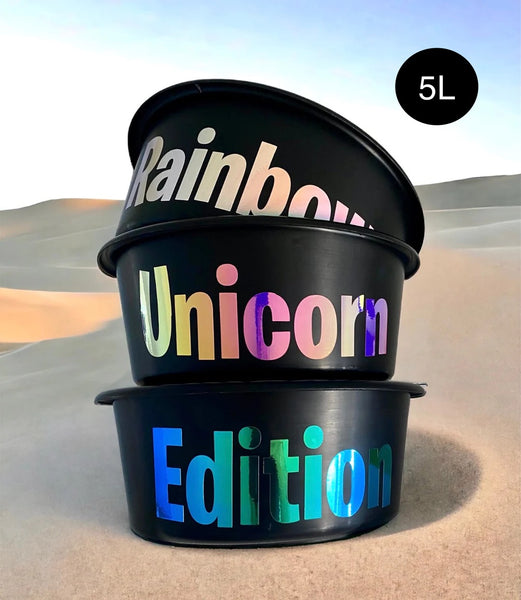 Futterschüssel 5L personalisiert Rainbow Unicorn Edition