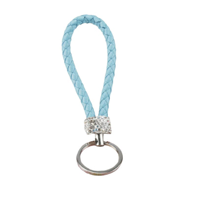 Schlüsselanhänger geflochten Glitzer