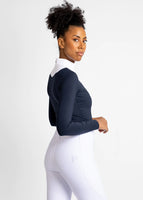 Turniershirt Sienna Langarm Navy