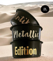 Futterschüssel personalisiert 2L Antik Metallic Edition