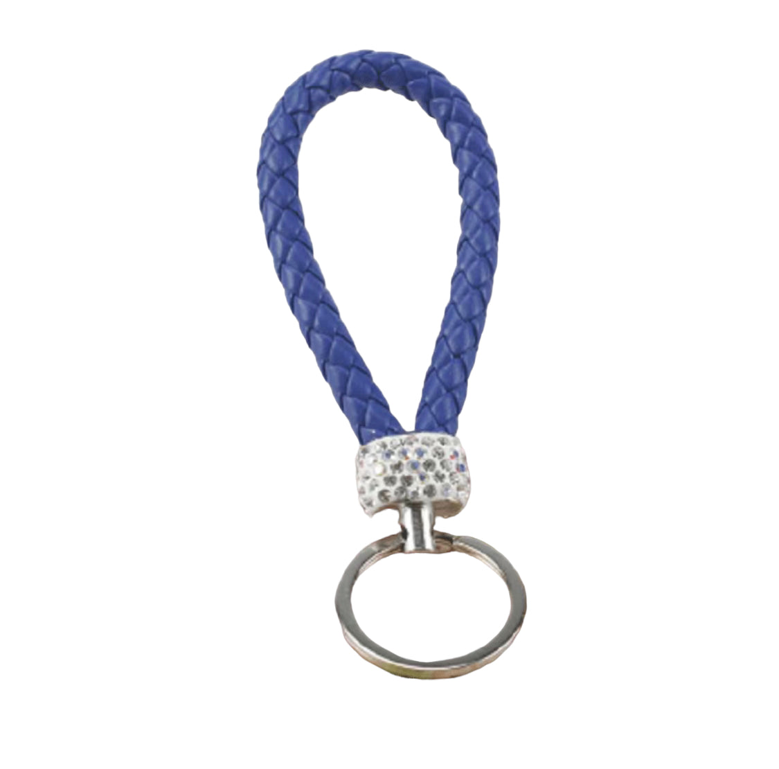 Schlüsselanhänger geflochten Glitzer