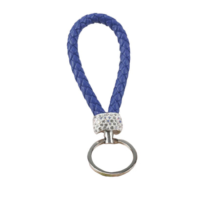Schlüsselanhänger geflochten Glitzer