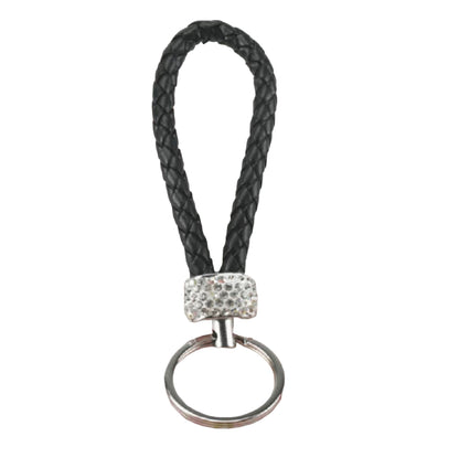 Schlüsselanhänger geflochten Glitzer