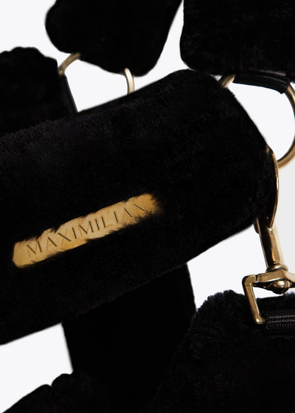 Fluffy Halfterset Black/Gold