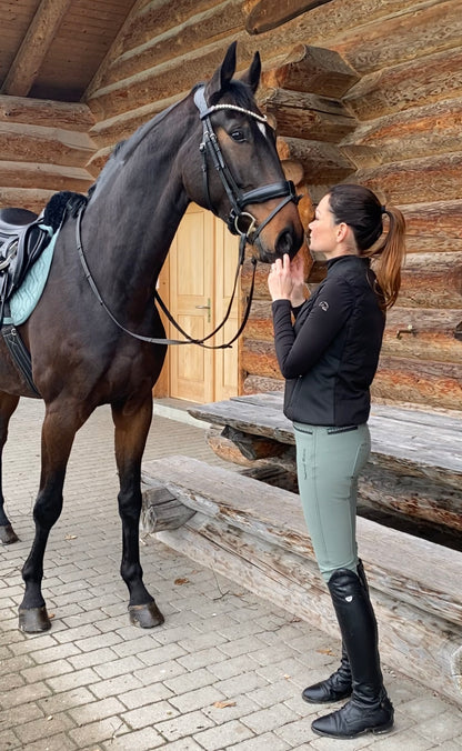 Winter Reithose El Capone Highwaist Dark Sage