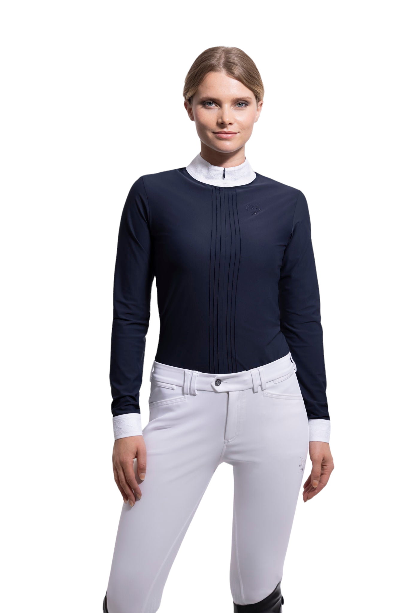 Turniershirt Langarm Camille Navy