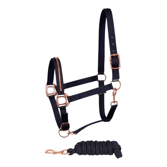 Halfterset Clincher Roségold Next - Reitsportwelt