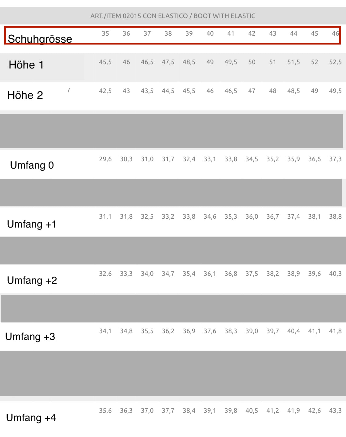 Pioneer Teilmassstiefel EFESTO