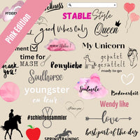 Instagram Story Stickers Horse Love Pink Edition